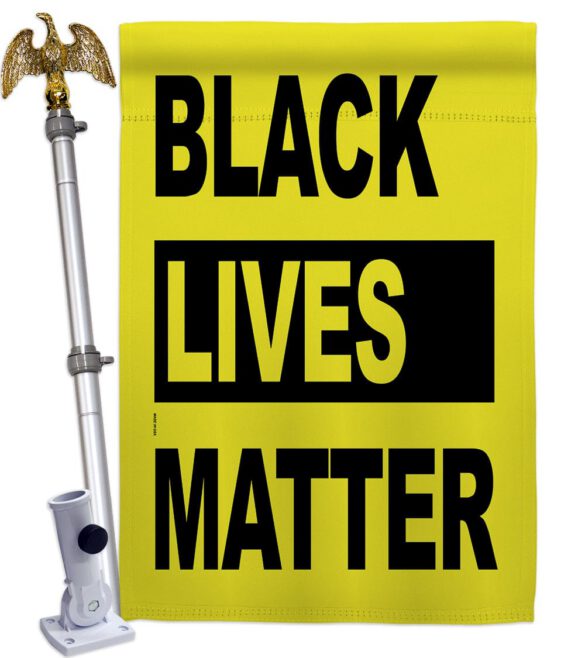 Black Lives Movement - Support Inspirational Vertical Impressions Decorative Flags HG170049 Made In USA - Image 9
