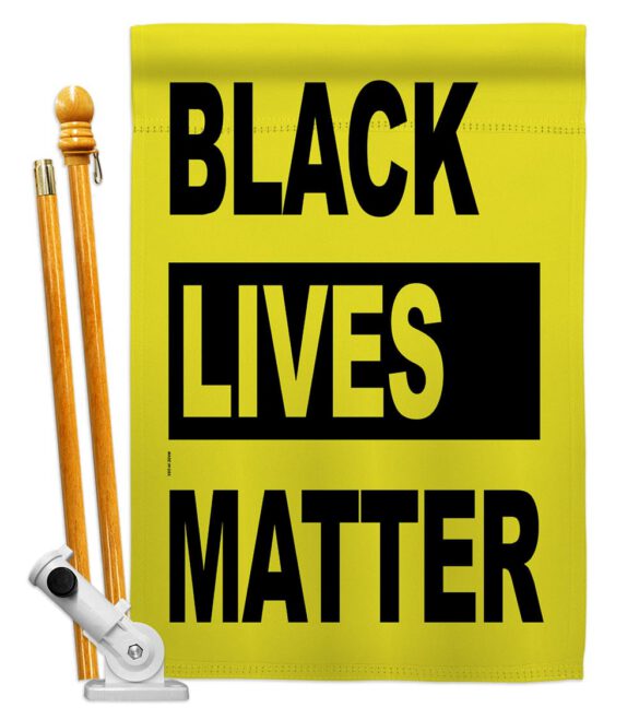 Black Lives Movement - Support Inspirational Vertical Impressions Decorative Flags HG170049 Made In USA - Image 5