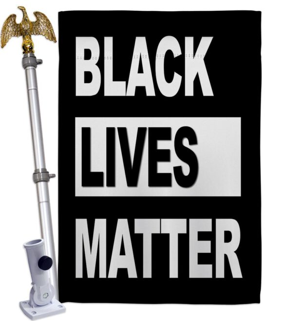BLM Civil Rights - Support Inspirational Vertical Impressions Decorative Flags HG170051 Made In USA - Image 9
