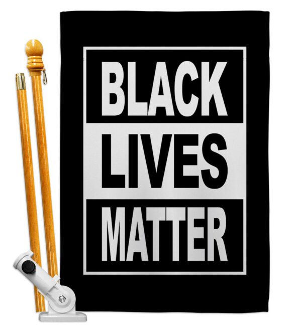 Can't Breathe BLM - Support Inspirational Vertical Impressions Decorative Flags HG170052 Made In USA - Image 5