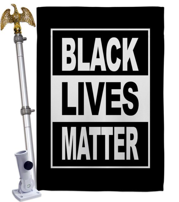 Can't Breathe BLM - Support Inspirational Vertical Impressions Decorative Flags HG170052 Made In USA - Image 9