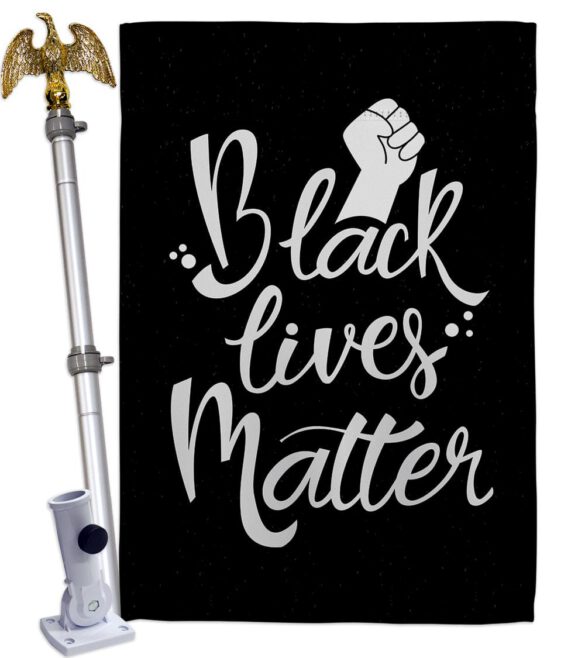 BLM Solidarity - Support Inspirational Vertical Impressions Decorative Flags HG170054 Made In USA - Image 9