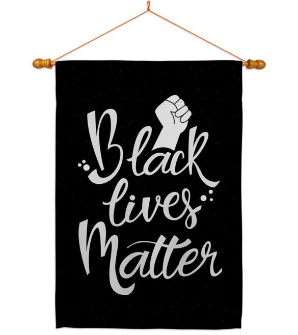 BLM Solidarity - Support Inspirational Vertical Impressions Decorative Flags HG170054 Made In USA - Image 10