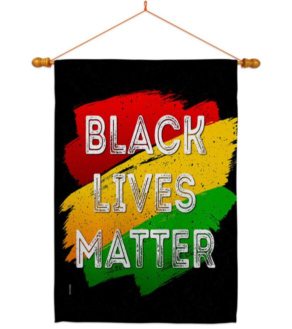Black Lives Freedom - Support Inspirational Vertical Impressions Decorative Flags HG170071 Made In USA - Image 10