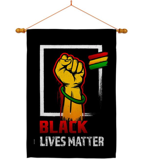 Black Matter Anti Racism - Support Inspirational Vertical Impressions Decorative Flags HG170073 Made In USA - Image 10
