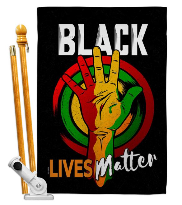 Black Freedom Civil  - Support Inspirational Vertical Impressions Decorative Flags HG170085 Made In USA - Image 5