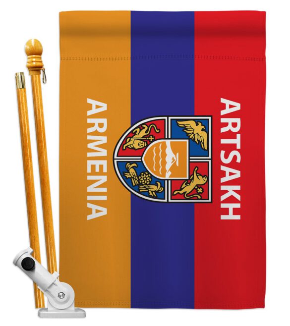 Artsakh Armenia - Support Inspirational Vertical Impressions Decorative Flags HG170157 Made In USA - Image 6