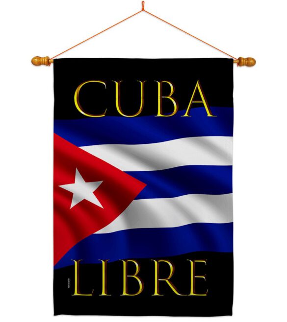 Cuba Libre - Support Inspirational Vertical Impressions Decorative Flags HG170217 Made In USA - Image 12