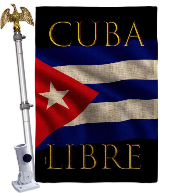 Cuba Libre - Support Inspirational Vertical Impressions Decorative Flags HG170217 Made In USA - Image 23
