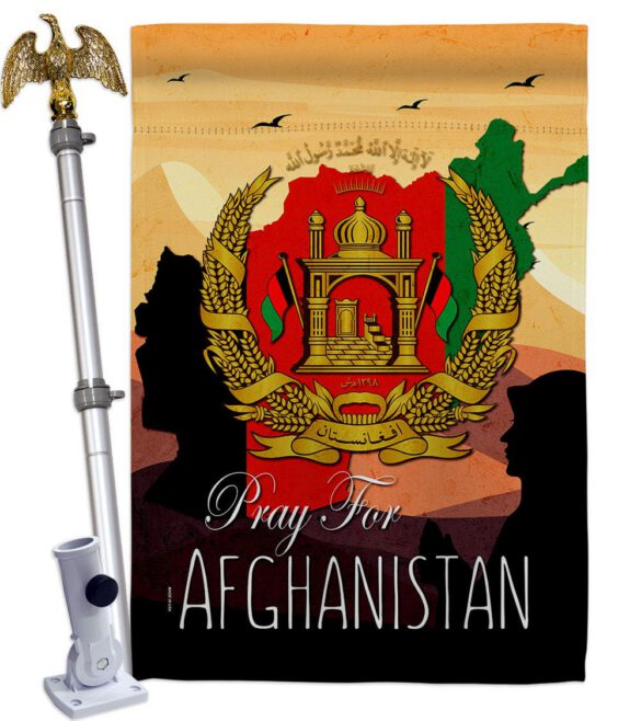 Afghanistan We Pray - Support Inspirational Vertical Impressions Decorative Flags HG170222 Made In USA - Image 12