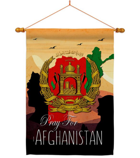 Afghanistan We Pray - Support Inspirational Vertical Impressions Decorative Flags HG170222 Made In USA - Image 13