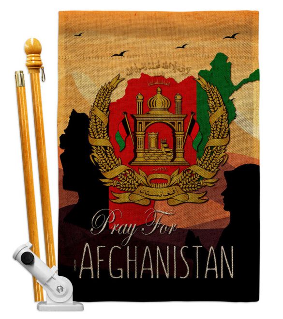 Afghanistan We Pray - Support Inspirational Vertical Impressions Decorative Flags HG170222 Made In USA - Image 18