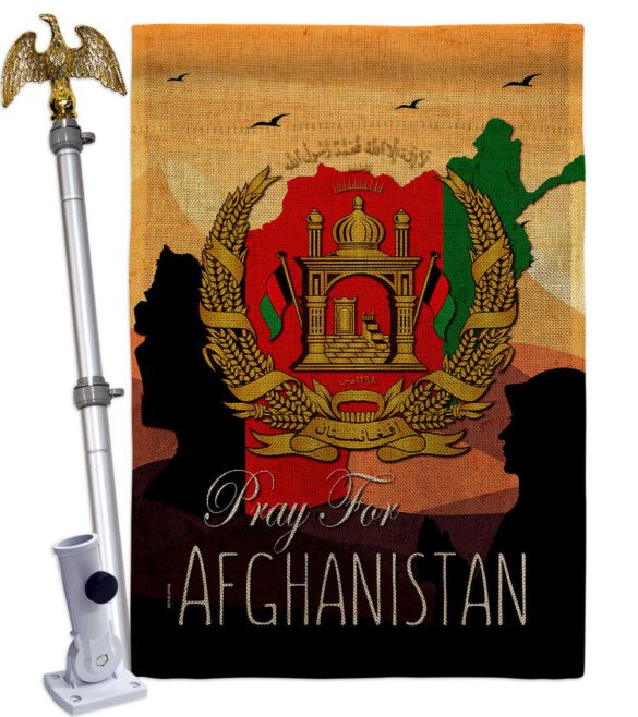 Afghanistan We Pray - Support Inspirational Vertical Impressions Decorative Flags HG170222 Made In USA - Image 24