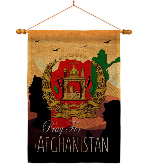 Afghanistan We Pray - Support Inspirational Vertical Impressions Decorative Flags HG170222 Made In USA - Image 25