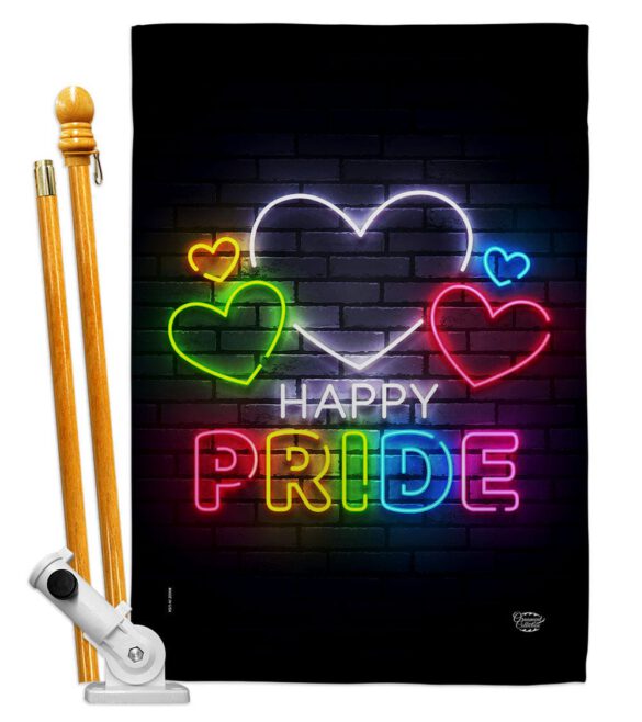 Happy Pride - Support Inspirational Vertical Impressions Decorative Flags HG192388 Made In USA - Image 5
