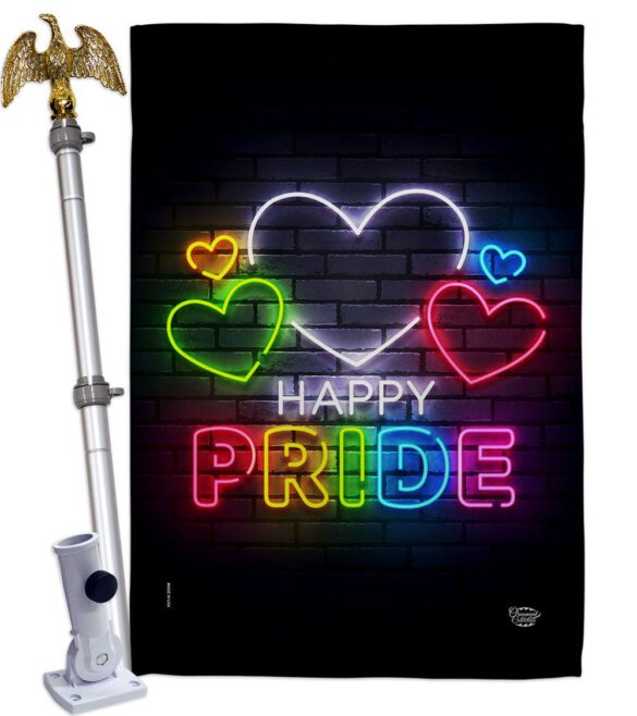 Happy Pride - Support Inspirational Vertical Impressions Decorative Flags HG192388 Made In USA - Image 9