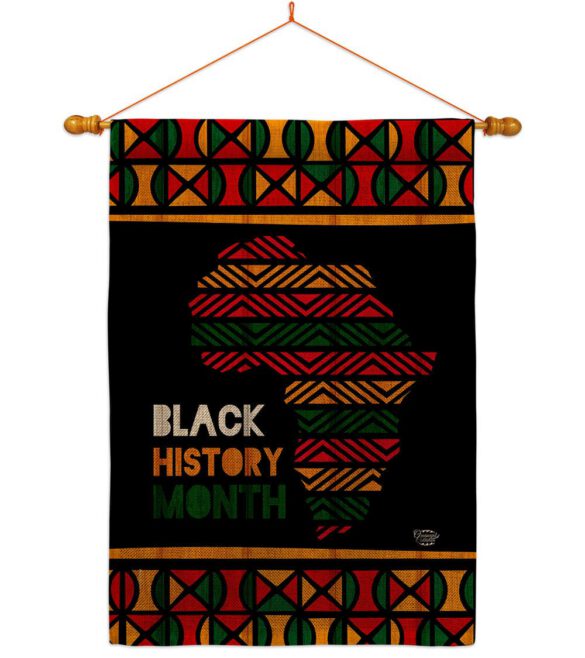 Afro-Americans History Month - Support Inspirational Vertical Impressions Decorative Flags HG192426 Made In USA - Image 21