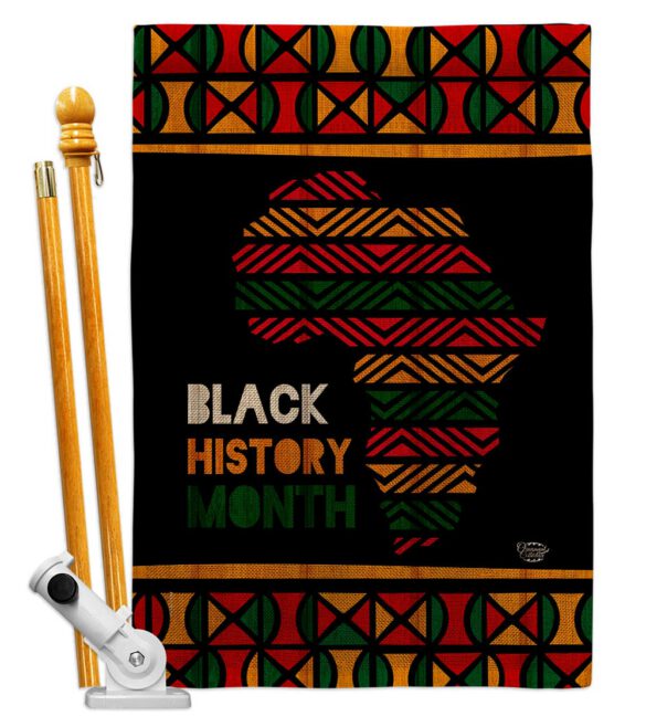 Afro-Americans History Month - Support Inspirational Vertical Impressions Decorative Flags HG192426 Made In USA - Image 16