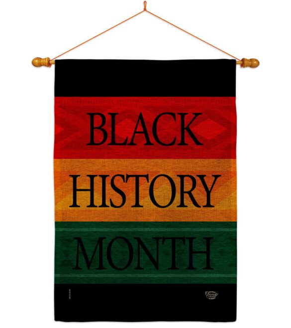 Black History Month Afro - Support Inspirational Vertical Impressions Decorative Flags HG192428 Made In USA - Image 20