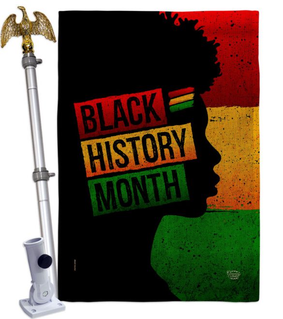 African History Month - Support Inspirational Vertical Impressions Decorative Flags HG192430 Made In USA - Image 20