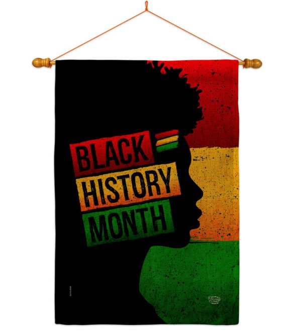 African History Month - Support Inspirational Vertical Impressions Decorative Flags HG192430 Made In USA - Image 21
