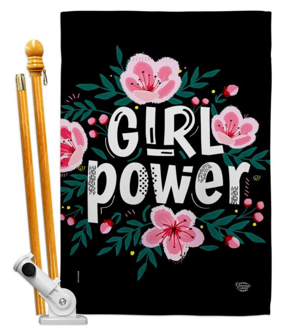 Girl Power - Support Inspirational Vertical Impressions Decorative Flags HG192606 Made In USA - Image 5