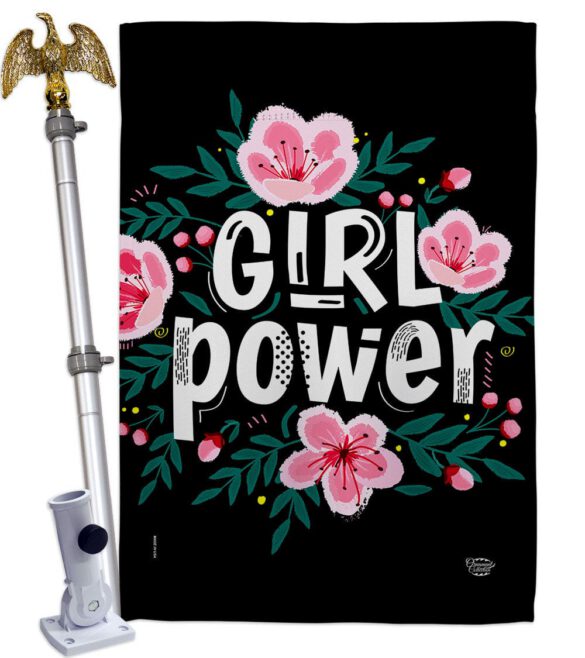 Girl Power - Support Inspirational Vertical Impressions Decorative Flags HG192606 Made In USA - Image 9