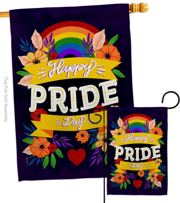 Happy Pride Day - Support Inspirational Vertical Impressions Decorative Flags HG115218 Made In USA - Image 3