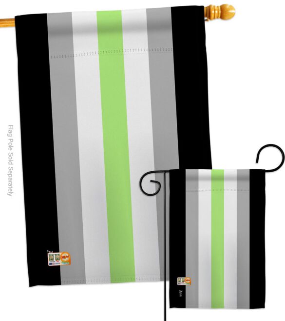 Agender Pride - Support Inspirational Vertical Impressions Decorative Flags HG148001 Made In USA - Image 4