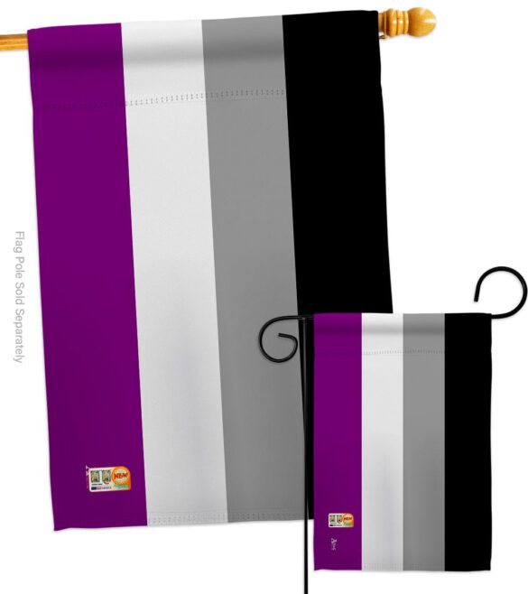 Asexua - Support Inspirational Vertical Impressions Decorative Flags HG148002 Made In USA - Image 4