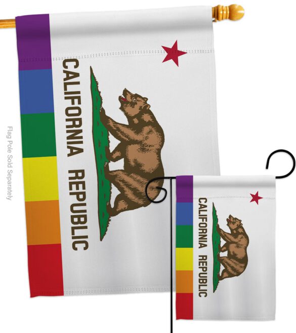 California Republic Pride - Support Inspirational Vertical Impressions Decorative Flags HG148680 Made In USA - Image 3