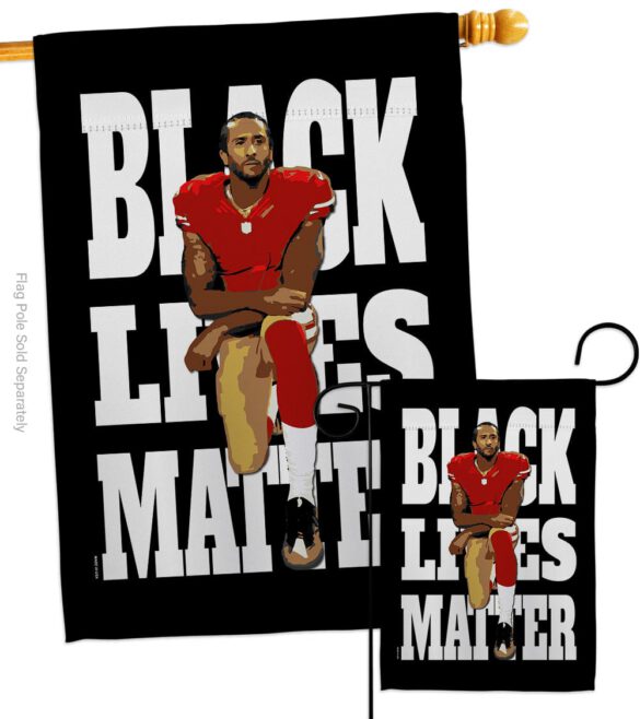 Black Lives Anti Racism - Support Inspirational Vertical Impressions Decorative Flags HG170015 Made In USA - Image 3