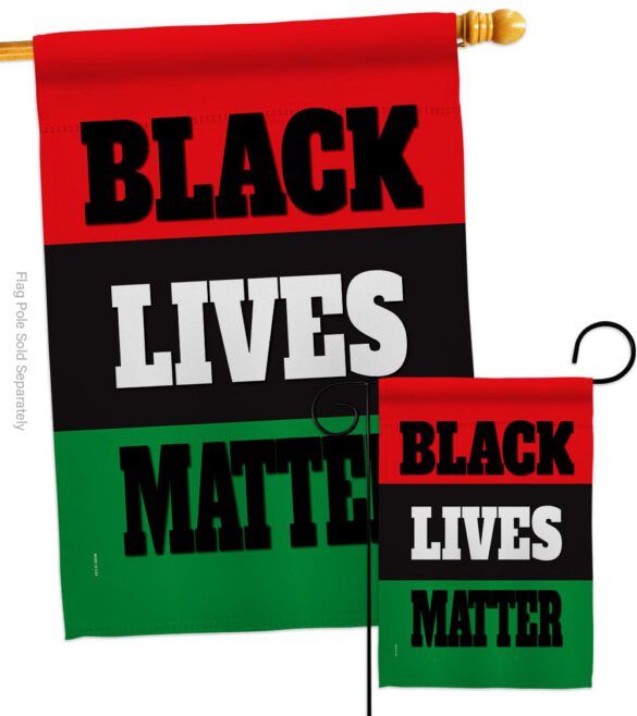 Black Lives Awareness - Support Inspirational Vertical Impressions Decorative Flags HG170020 Made In USA - Image 3