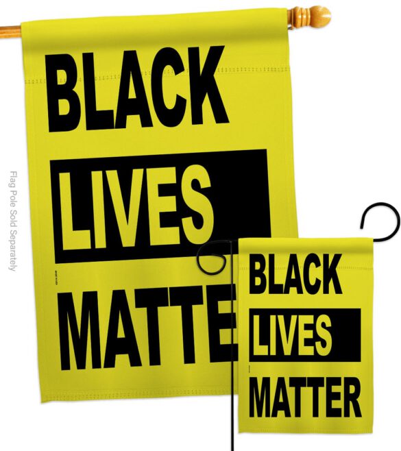 Black Lives Movement - Support Inspirational Vertical Impressions Decorative Flags HG170049 Made In USA - Image 3
