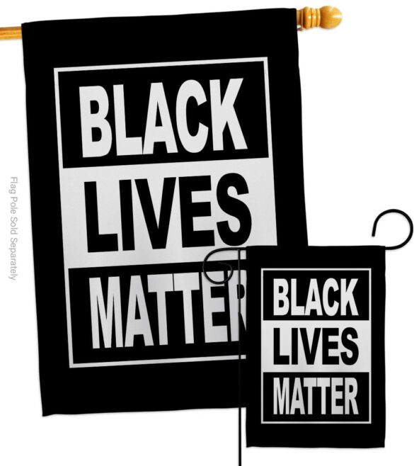 Can't Breathe BLM - Support Inspirational Vertical Impressions Decorative Flags HG170052 Made In USA - Image 3
