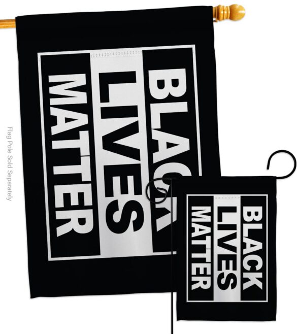 Black Lives Matter - Support Inspirational Vertical Impressions Decorative Flags HG170062 Made In USA - Image 3