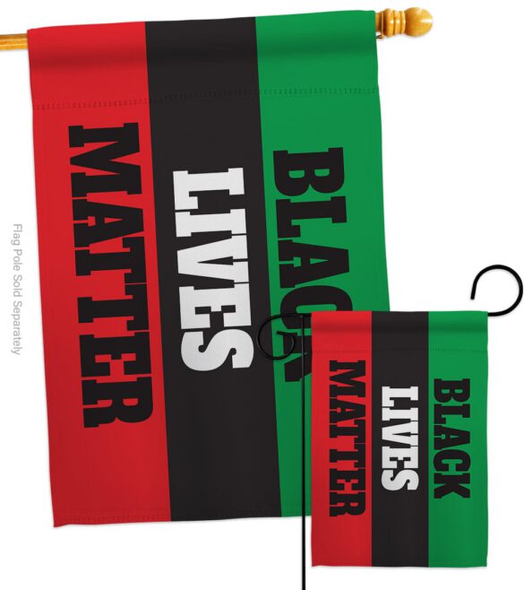 Cant Breathe BLM - Support Inspirational Vertical Impressions Decorative Flags HG170063 Made In USA - Image 3