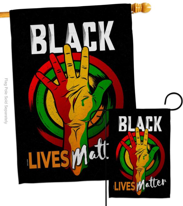 Black Freedom Civil  - Support Inspirational Vertical Impressions Decorative Flags HG170085 Made In USA - Image 3