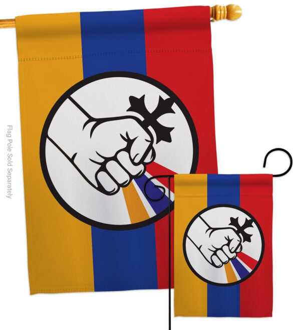 Artsakh Strong Armenia - Support Inspirational Vertical Impressions Decorative Flags HG170155 Made In USA - Image 4