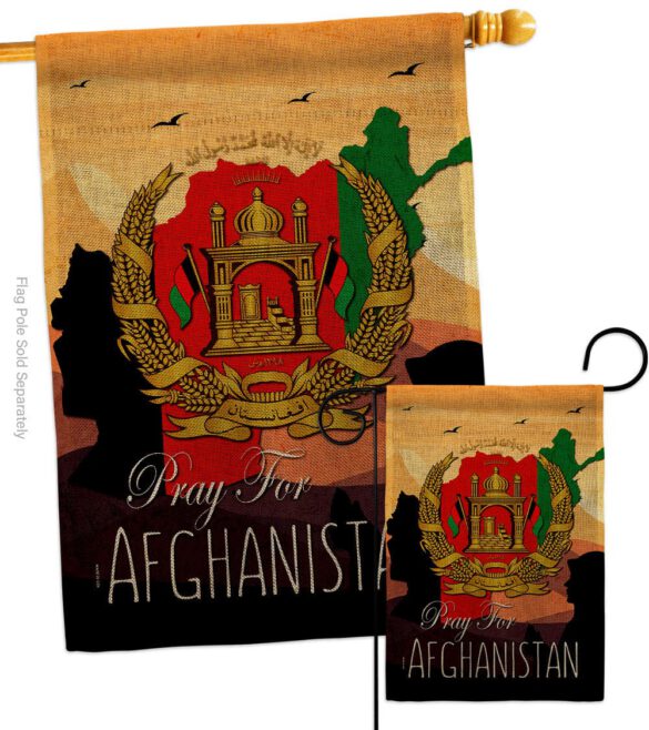 Afghanistan We Pray - Support Inspirational Vertical Impressions Decorative Flags HG170222 Made In USA - Image 16