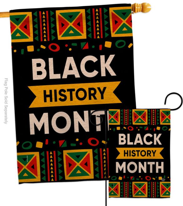Celebrate Black History Month - Support Inspirational Vertical Impressions Decorative Flags HG192425 Made In USA - Image 3
