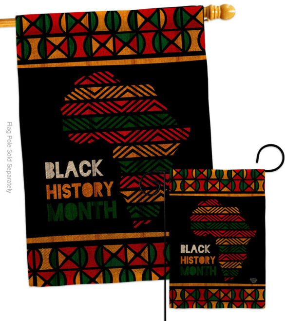 Afro-Americans History Month - Support Inspirational Vertical Impressions Decorative Flags HG192426 Made In USA - Image 14