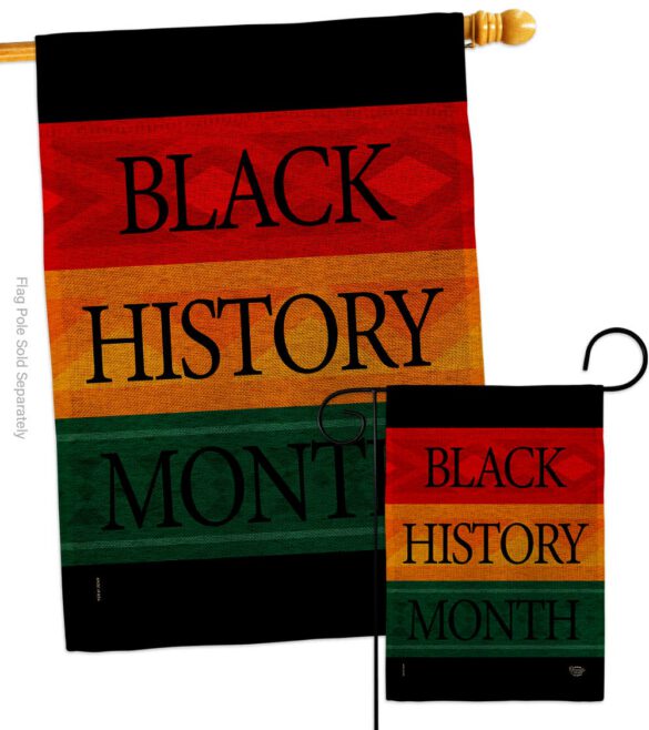 Black History Month Afro - Support Inspirational Vertical Impressions Decorative Flags HG192428 Made In USA - Image 13