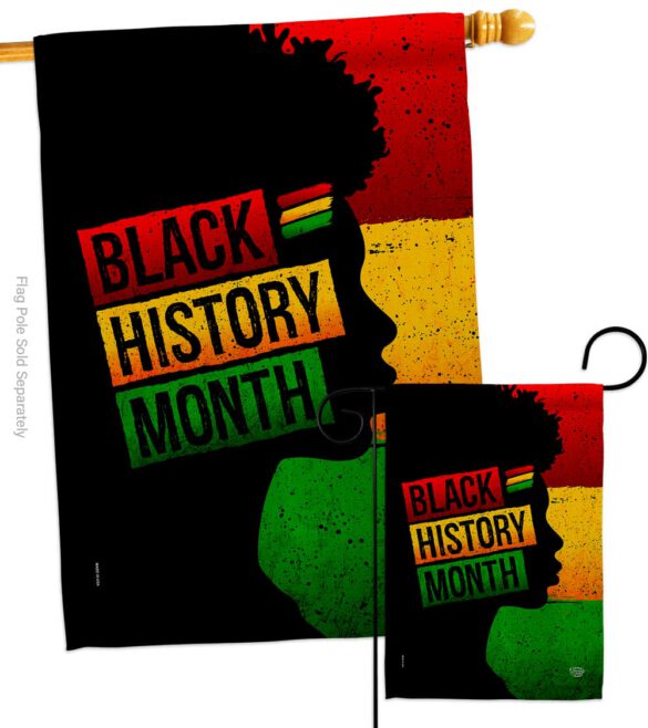 African History Month - Support Inspirational Vertical Impressions Decorative Flags HG192430 Made In USA - Image 4