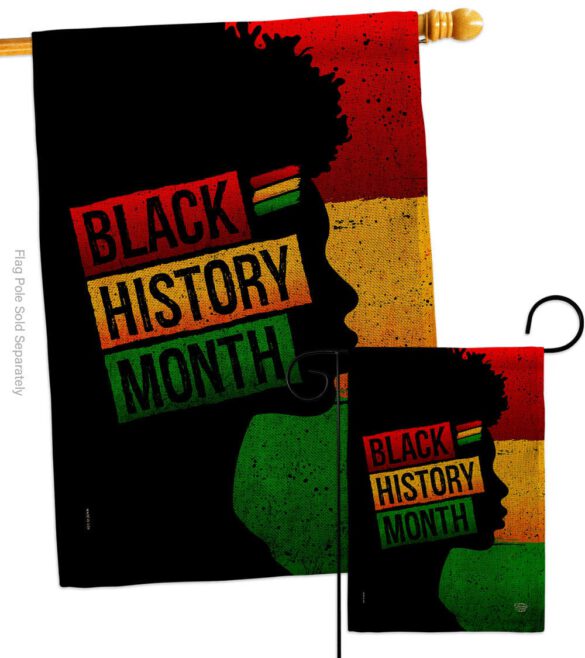 African History Month - Support Inspirational Vertical Impressions Decorative Flags HG192430 Made In USA - Image 14
