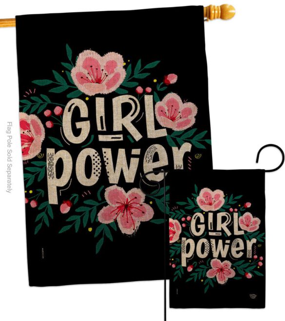 Girl Power - Support Inspirational Vertical Impressions Decorative Flags HG192606 Made In USA - Image 13