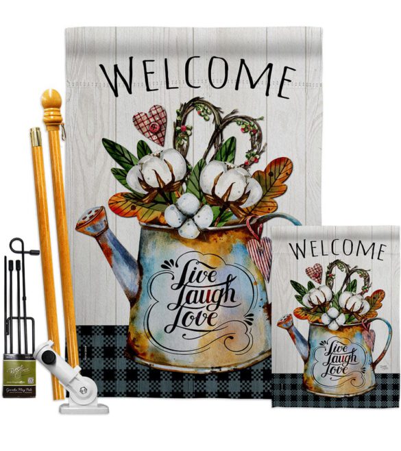 Cotton Bouquet - Sweet Home Inspirational Vertical Impressions Decorative Flags HG100079 Made In USA - Image 6