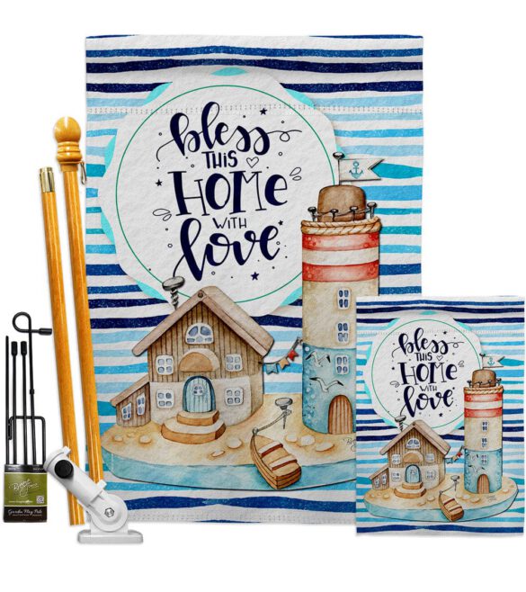 Bless Home Love - Sweet Home Inspirational Vertical Impressions Decorative Flags HG100083 Made In USA - Image 6
