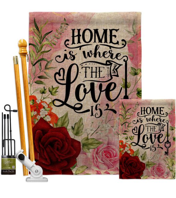 Home Love Is - Sweet Home Inspirational Vertical Impressions Decorative Flags HG130385 Made In USA - Image 27