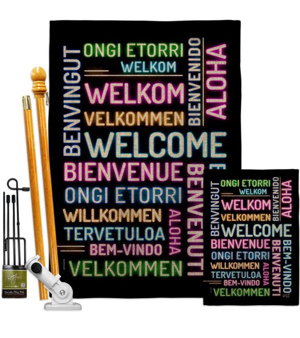 Best Welcome - Sweet Home Inspirational Vertical Impressions Decorative Flags HG137600 Made In USA - Image 18